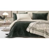 Комплект постельного белья Yataş King, пододеяльник 200х220 см, простыня 240х260 см, наволочка 50х70 см (2 шт), двуспальный, лен/хлопок, белый/зеленый
