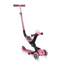 Samokat-kikbord Globber Go Up Deluxe, uşaqlar üçün, 1 yaşdan, maksimal çəki 50 kq, çəhrayı