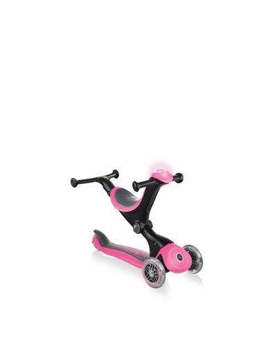 Samokat-kikbord Globber Go Up Deluxe, uşaqlar üçün, 1 yaşdan, maksimal çəki 50 kq, çəhrayı