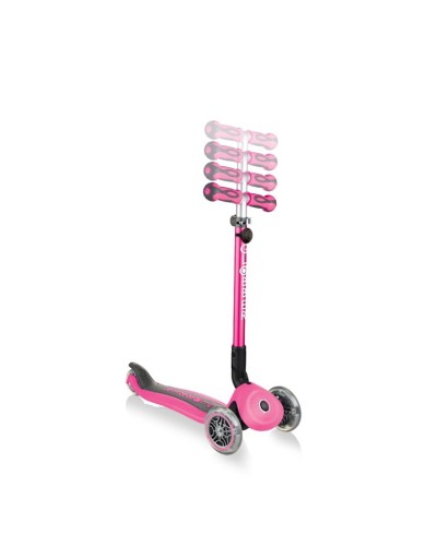 Samokat-kikbord Globber Go Up Deluxe, uşaqlar üçün, 1 yaşdan, maksimal çəki 50 kq, çəhrayı
