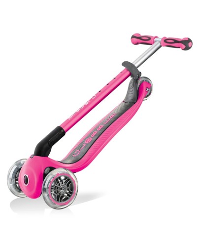 Samokat-kikbord Globber Go Up Deluxe, uşaqlar üçün, 1 yaşdan, maksimal çəki 50 kq, çəhrayı