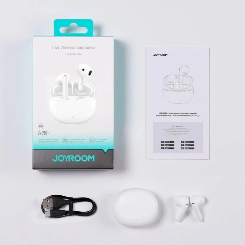 Наушники Joyroom Funpods JR - FB2 белые JR - FB2 White