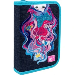 Пенал Yes HP-04 Caramel girl 533588, 13x21x4 см, полиэстер, разноцветный Пенал Yes HP-04 Caramel girl 533588, 13x21x4 см, полиэстер, разноцветный