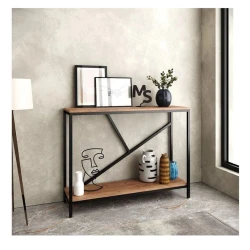 Стеллаж 3563_LoftFaceVotan, 100x30x74 см, ЛДСП, коричневый Стеллаж 3563_LoftFaceVotan, 100x30x74 см, ЛДСП, коричневый