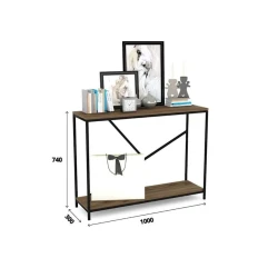 Стеллаж 3563_LoftFaceVotan, 100x30x74 см, ЛДСП, коричневый Стеллаж 3563_LoftFaceVotan, 100x30x74 см, ЛДСП, коричневый