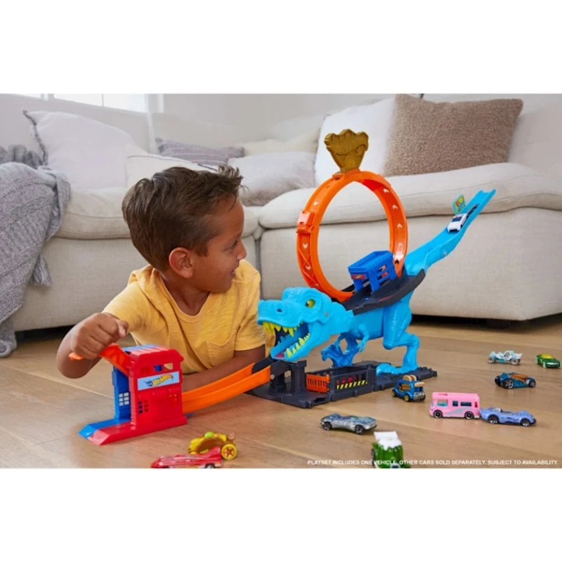 Игровой набор Hot Wheels City T-Rex Loop And Stunt Playset, от 4 лет, разноцветный Игровой набор Hot Wheels City T-Rex Loop And Stunt Playset, от 4 лет, разноцветный