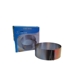 Форма для торта HMSD_K341B, 1 шт, 22-40 см, регулируемая, серебристая Форма для торта HMSD_K341B, 1 шт, 22-40 см, регулируемая, серебристая