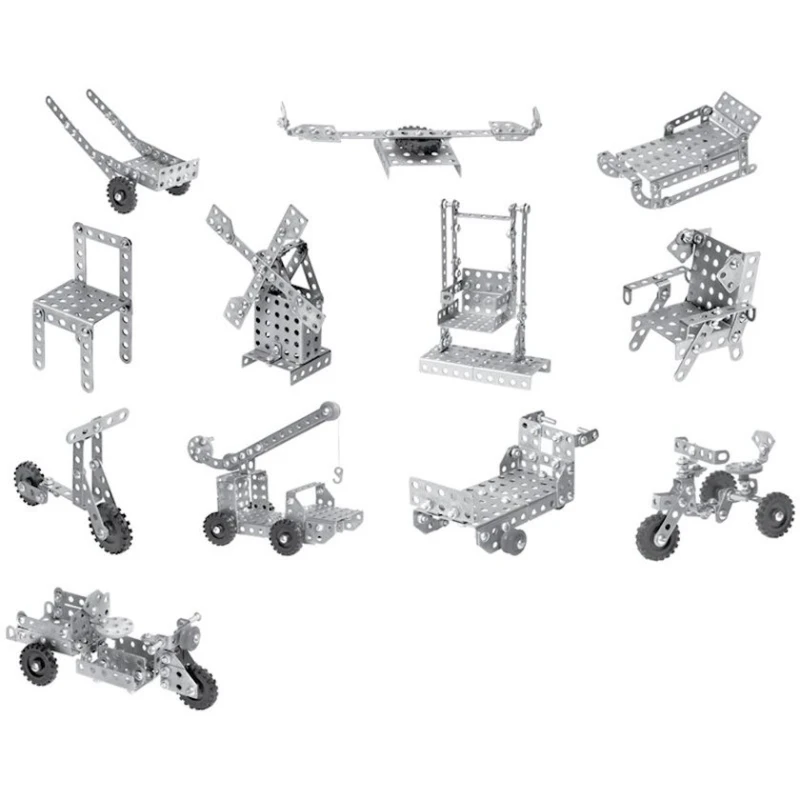 Конструктор металлический Мульти-Пульти Для уроков труда. Мастер №1 174 элемента Конструктор металлический Мульти-Пульти Для уроков труда. Мастер №1 174 элемента