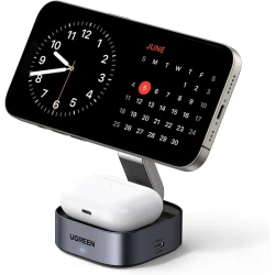 Беспроводное зарядное устройство Ugreen W702 15W, Серый