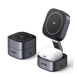 Беспроводное зарядное устройство Ugreen W702 15W, Серый