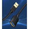 Удлинитель Ugreen US129 30126 USB 3.0 Male to USB 3.0 Female Cable Black, 1.5 м