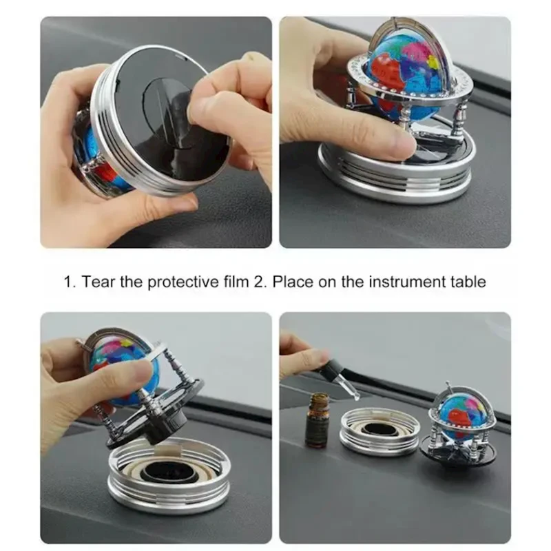 Автомобильный аксессуар с ароматизатором на солнечных батареях air_700 серый Автомобильный аксессуар с ароматизатором на солнечных батареях air_700 серый