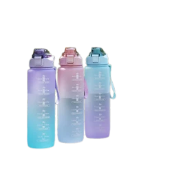 Бутылка для воды с мотивационными надписями, 1 литр, товар в ассортименте