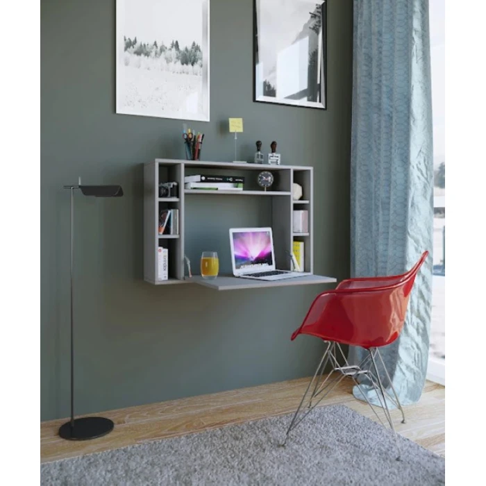 Компьютерный стол Art_Komp_Masası 7, серый, 60х90х45 см