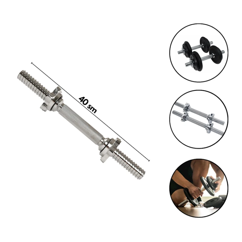 Qantel üçün qrif 1778, dəmir, gümüşü, 40 sm