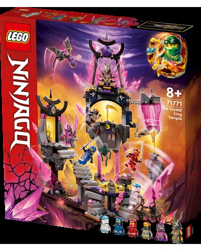 Konstruktor LEGO Ninjago The Crystal King Temple 71771, 8+ yaş, 703 hissə