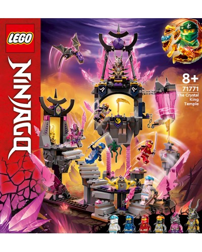 Konstruktor LEGO Ninjago The Crystal King Temple 71771, 8+ yaş, 703 hissə