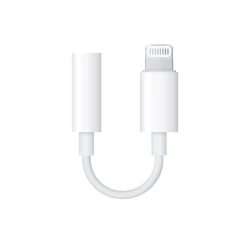 Кабель-переходник Apple Lightning to 3.5 mm Headphone Jack Adapter, Белый