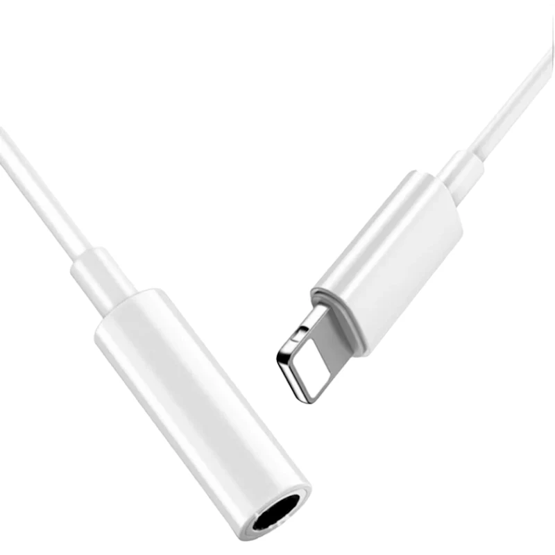 Кабель-переходник Apple Lightning to 3.5 mm Headphone Jack Adapter, Белый Кабель-переходник Apple Lightning to 3.5 mm Headphone Jack Adapter, Белый