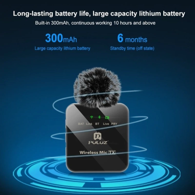 Беспроводной микрофон Puluz PU647B Беспроводной микрофон Puluz PU647B