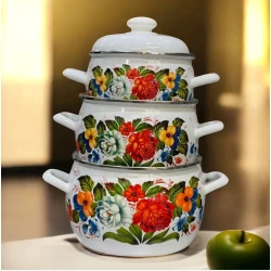 Qazan dəsti Tez-bazar-344, mina, rəngbərəng