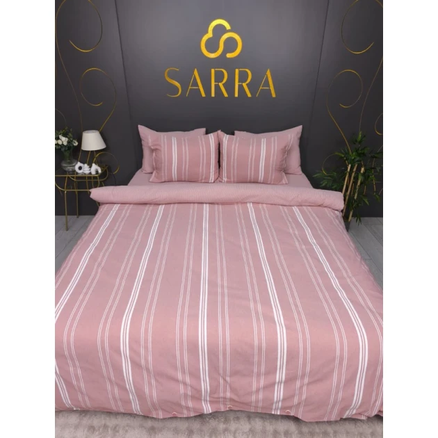 Комплект постельного белья Sarra SHA-00006532, хлопок, розовый, простыня 160x240 см, пододеяльник 160x220 см, наволочка 50x70 см (2 шт) Комплект постельного белья Sarra SHA-00006532, хлопок, розовый, простыня 160x240 см, пододеяльник 160x220 см, наволочка 50x70 см (2 шт)