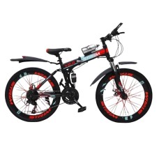 Dağ velosipedi VeloStrim 604, qara/qırmızı