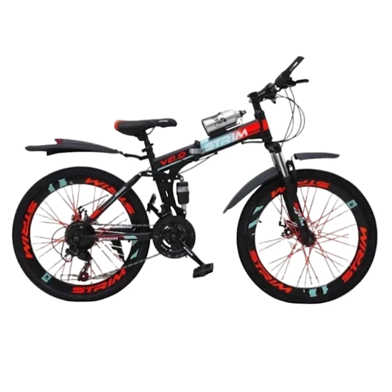Dağ velosipedi VeloStrim 604, qara/qırmızı