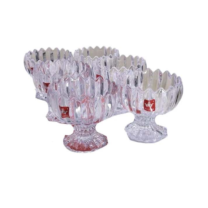 Набор креманок Yujing Glass Ware YJZJ-60802, 6 шт, прозрачные Набор креманок Yujing Glass Ware YJZJ-60802, 6 шт, прозрачные