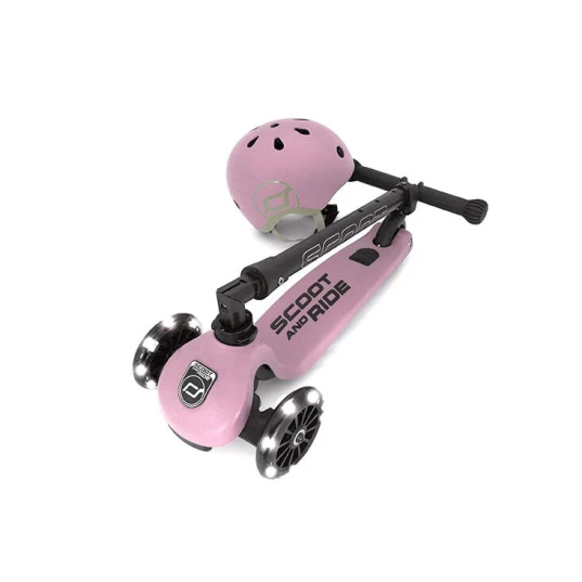 Üçtəkərli skuter Scoot&Ride Highwaykick, çəhrayı Üçtəkərli skuter Scoot&Ride Highwaykick, çəhrayı