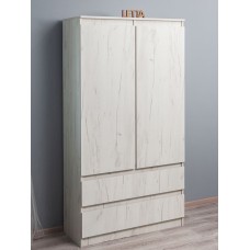 Paltar üçün şkaf Letta Chelsi,180x51.5x90 sm,LDSP,ağ