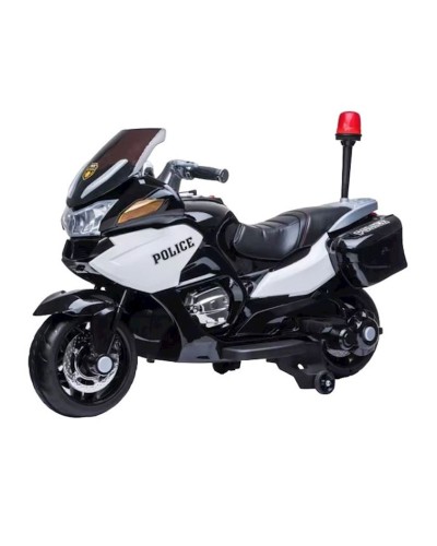 Uşaqlar üçün elektrik motosikl Police 118C6, 3–6 km/s, 3-8 yaş, 120x60x65 sm