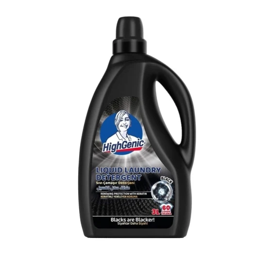 Гель для стирки HighGenic White для черного белья, 3 л, 60 стирок
