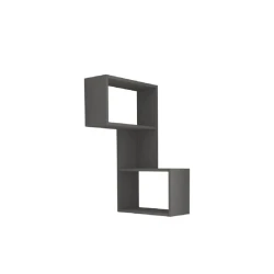 Настенная полка Art Mebel 199, ламинат, 82х47х20 см, серая Настенная полка Art Mebel 199, ламинат, 82х47х20 см, серая