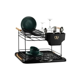 Сушилка для посуды Smil_1183, нержавеющая сталь, черная Сушилка для посуды Smil_1183, нержавеющая сталь, черная
