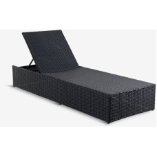 Şezlonq JYSK Halse, 70x198 sm, qara