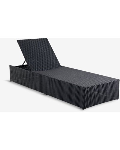 Şezlonq JYSK Halse, 70x198 sm, qara