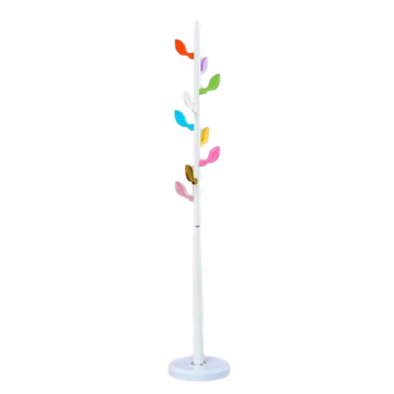 Напольная вешалка KL-463, металлиеская, белая, 175x30 см