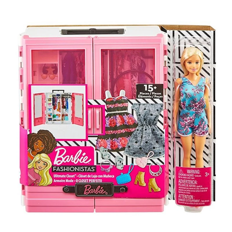 Игровой набор Barbie Fashionistas Ultimate Closet, пластик/текстиль, 3+, розовый Игровой набор Barbie Fashionistas Ultimate Closet, пластик/текстиль, 3+, розовый