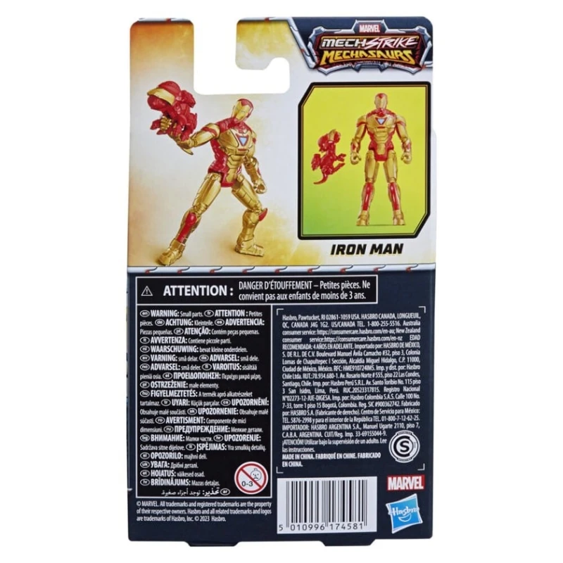 Фигурка Hasbro Marvel Mech Strike Mechasaurs Iron Man F6592 Фигурка Hasbro Marvel Mech Strike Mechasaurs Iron Man F6592