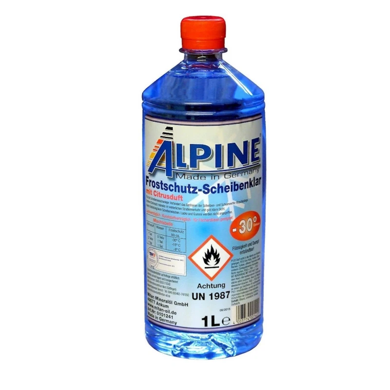 Омыватель стекла Alpine Frostschutz Scheibenklar зимний, -30 ° C, 1 л