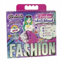 Обучающий набор Nice group Girabrilla Fashion Sketch Book, с 4 лет, картон, разноцветный