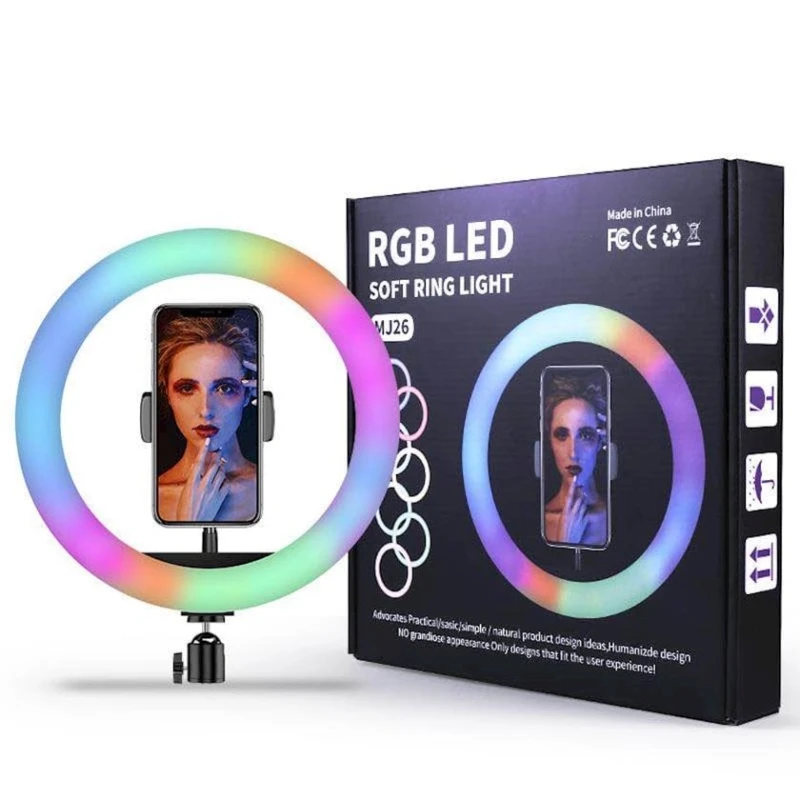 Кольцевая светодиодная лампа RGB LED RING MJ26 Кольцевая светодиодная лампа RGB LED RING MJ26