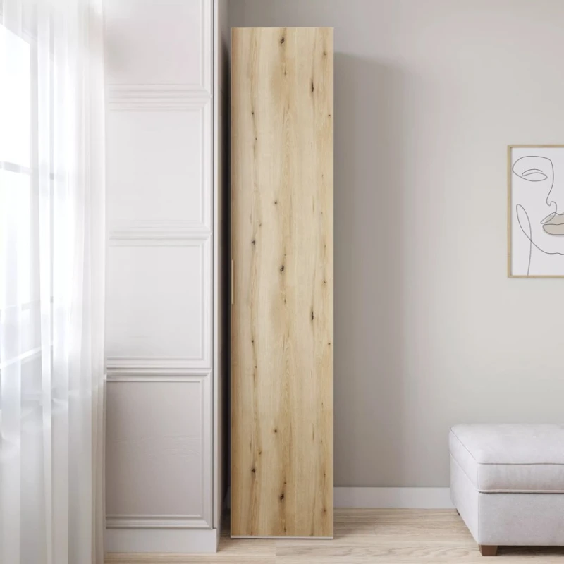 Шкаф Art Mebel 17, 210x40x45 см, ламинат, белый/коричневый