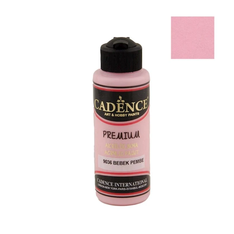 Акриловая краска Cadence Premium Acrylic Paint 9036 Baby Pink, 120 мл Акриловая краска Cadence Premium Acrylic Paint 9036 Baby Pink, 120 мл