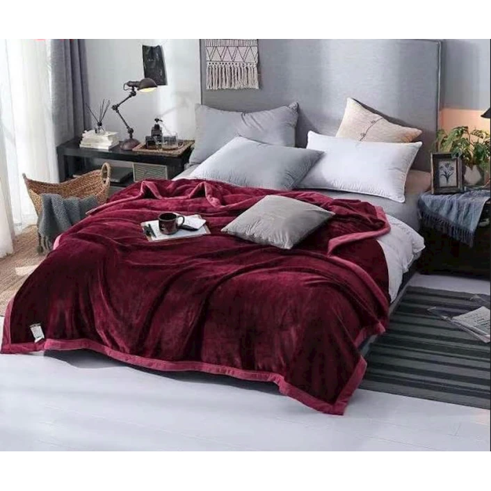 Плед Maison Dor MO240, 220x240 см, двуспальный, бамбук, красный