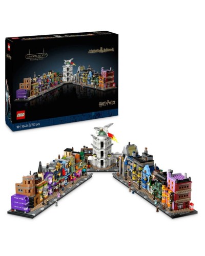 Konstruktor LEGO Diagon Alley Wizarding Shops 76444, 18+ yaş, 2750 element