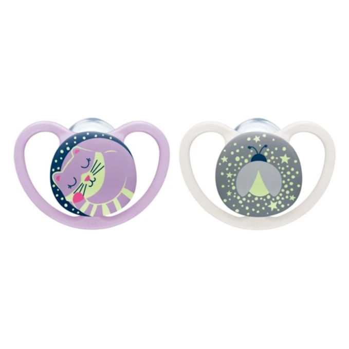 Əmzik dəsti Nuk Space Night, 0-6 ay, məhsul çeşiddə Əmzik dəsti Nuk Space Night, 0-6 ay, məhsul çeşiddə