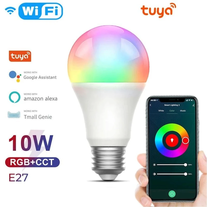 Умная лампа Wi-Fi Smart LED Bulb