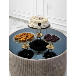 Набор NH_32SDFA, металл/стекло, золотистый/прозрачный, 3 шт